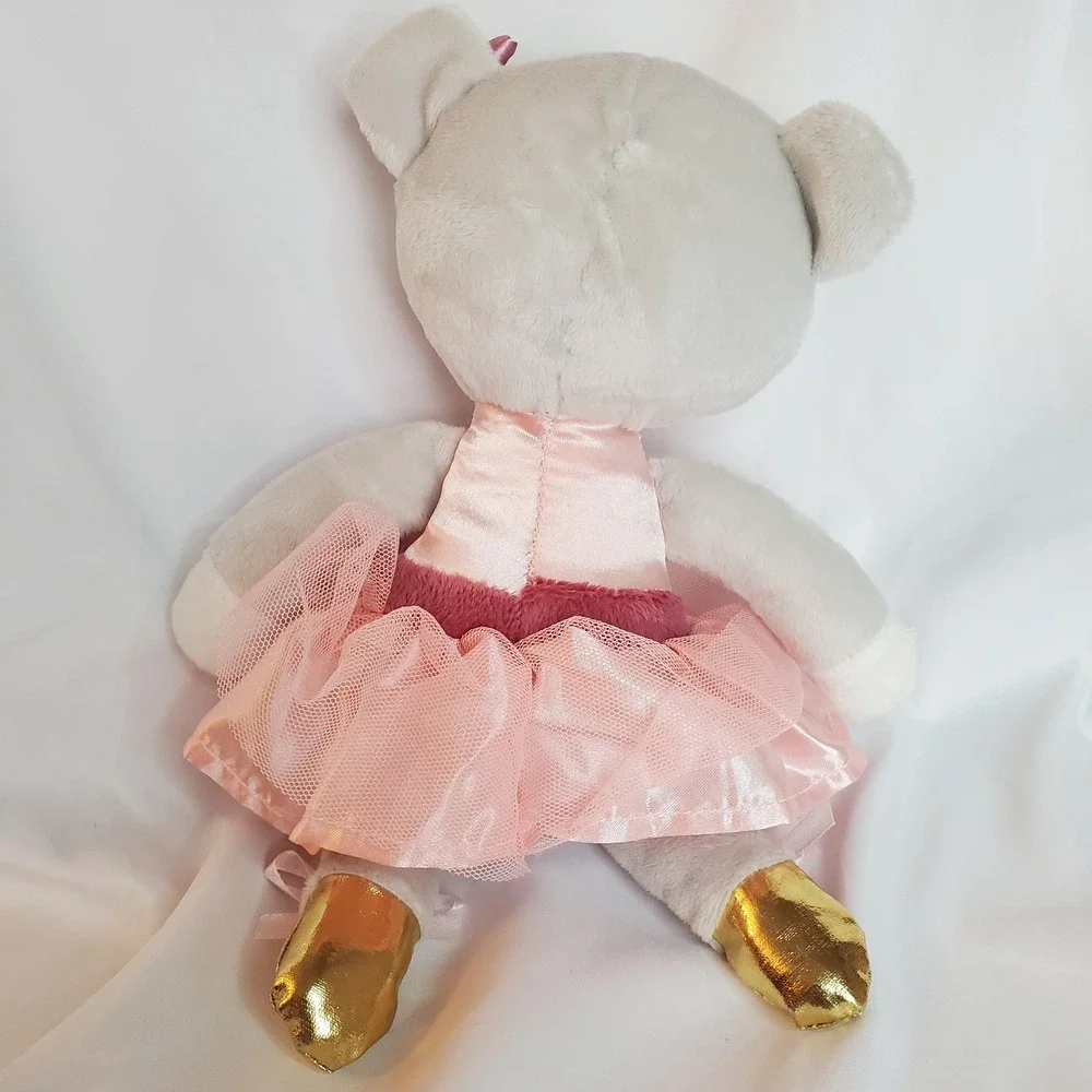 Duck‎ Duck Goose Baby Plush Bear Ballerina Pink dress Pink Ballet Shoes